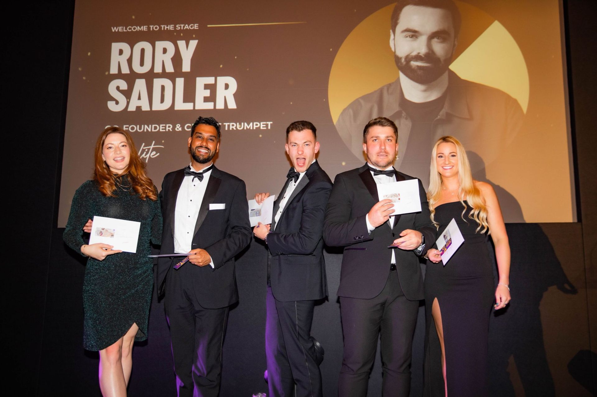 Team at awards ceremony