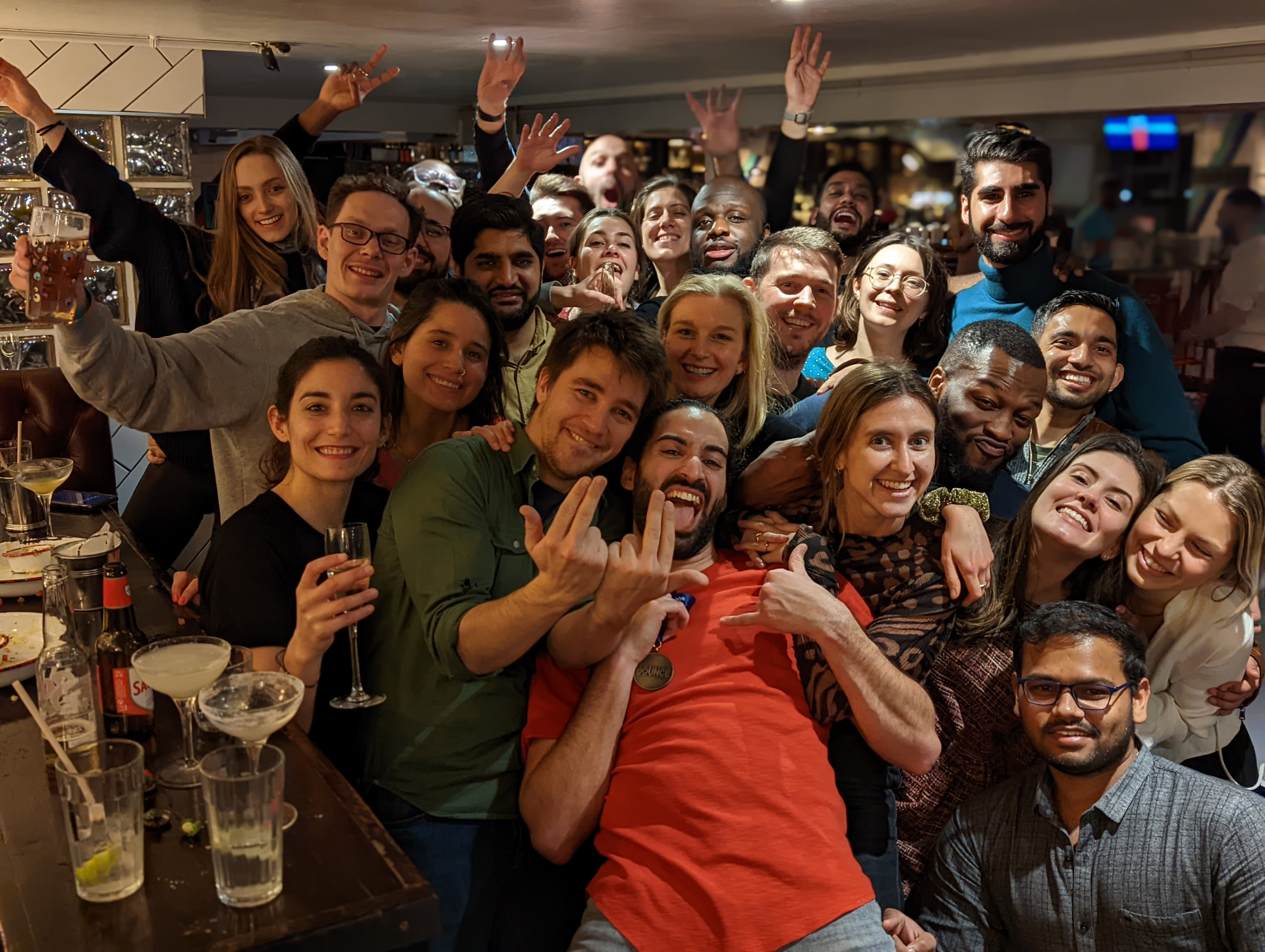 Team celebrating success