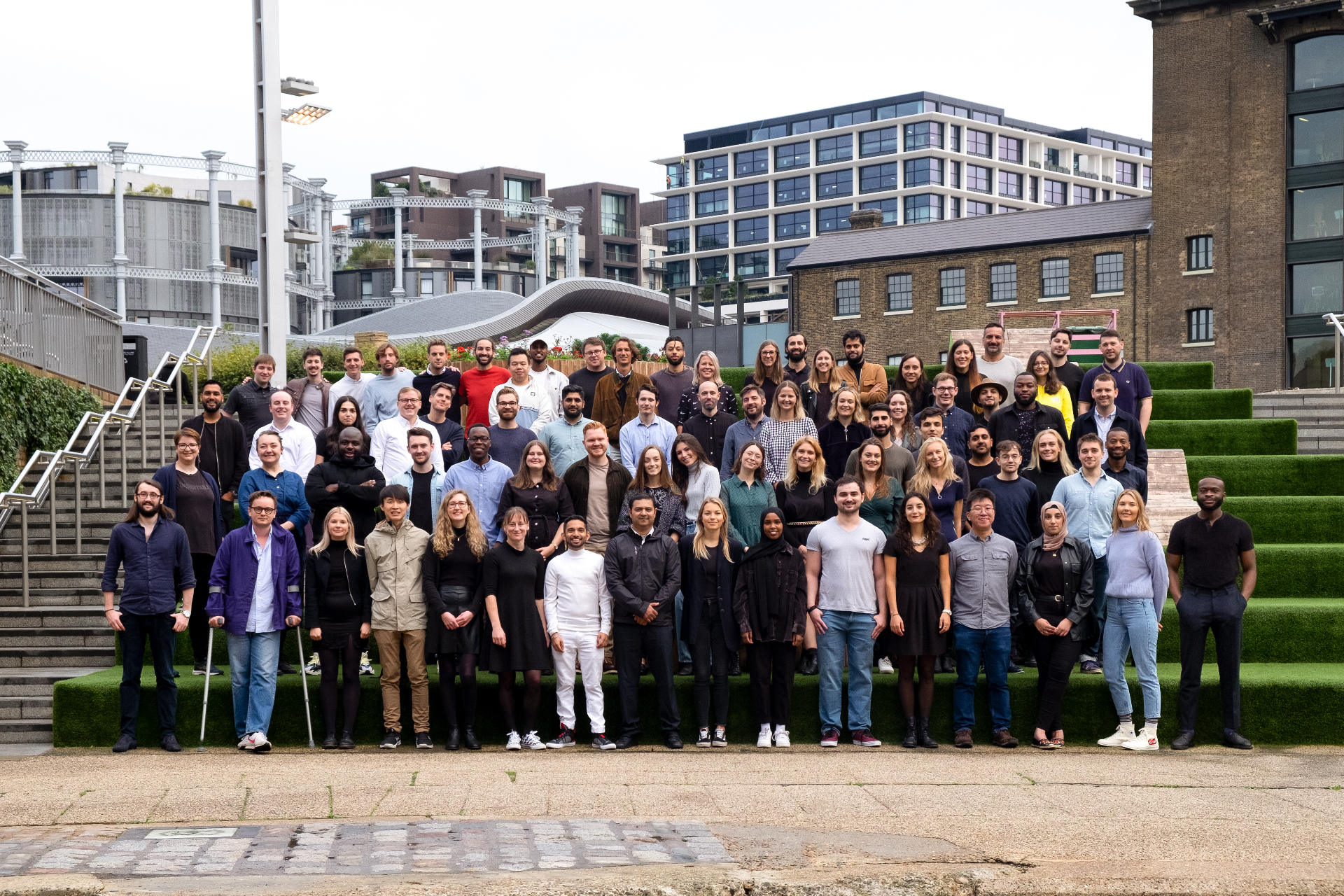 Startup team group photo